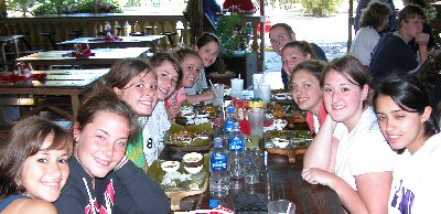 Costa Rican tipical lunch with the group