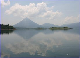 The Arenal Volcano viewed from Lake Arenal, Northern Plains of Costa Rica